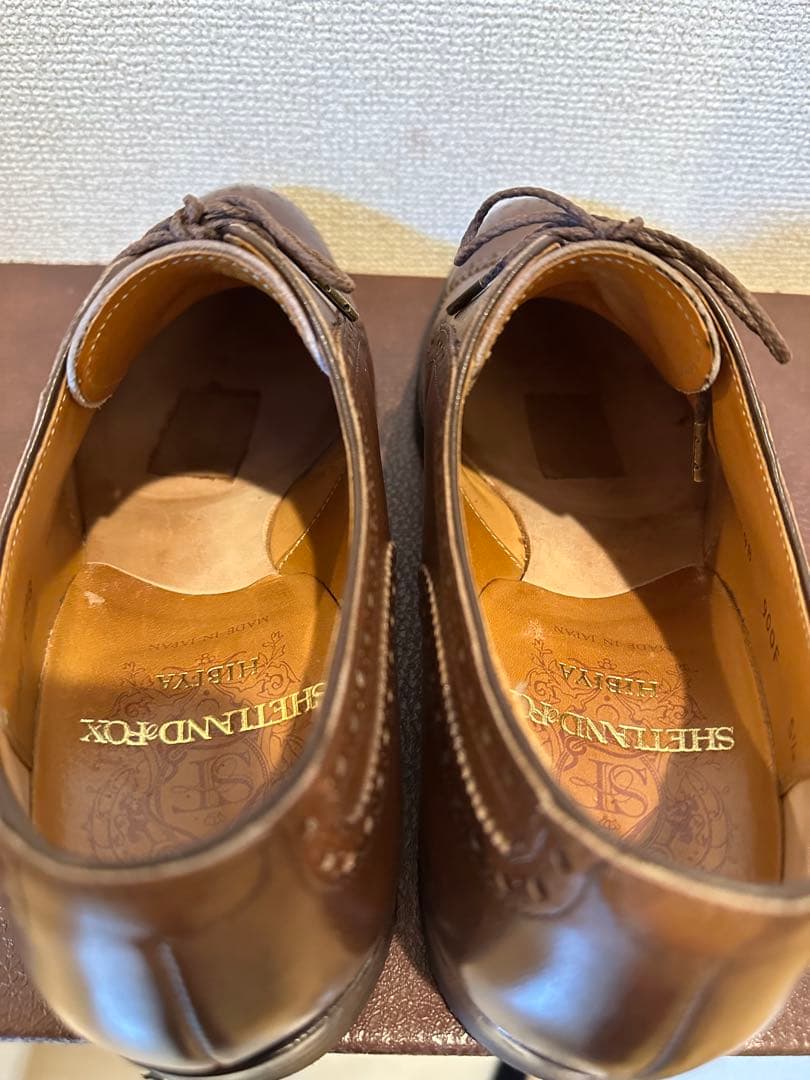 【SHETLAND FOX】コベントリー（セミブローグ/ブラウン）オーダー品