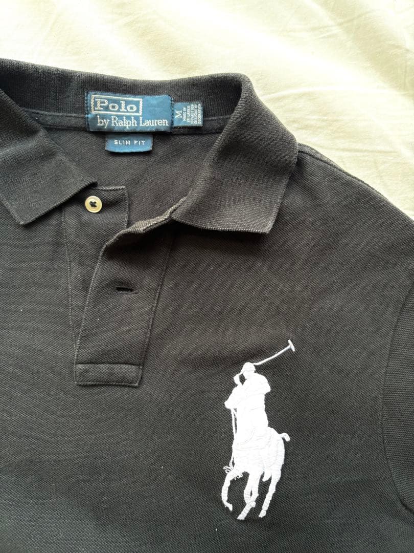 Polo by Ralph Lauren ブラック ビッグポロ slim fit