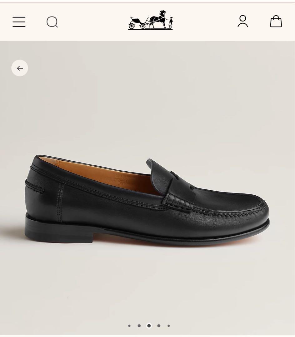 HERMES ケネディ　ローファー　ブラック　サイズ39