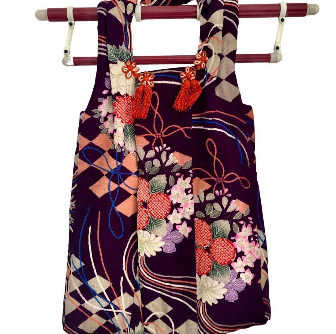 アンティーク　大正時代　女の子　子供着物　被布セット　NO38