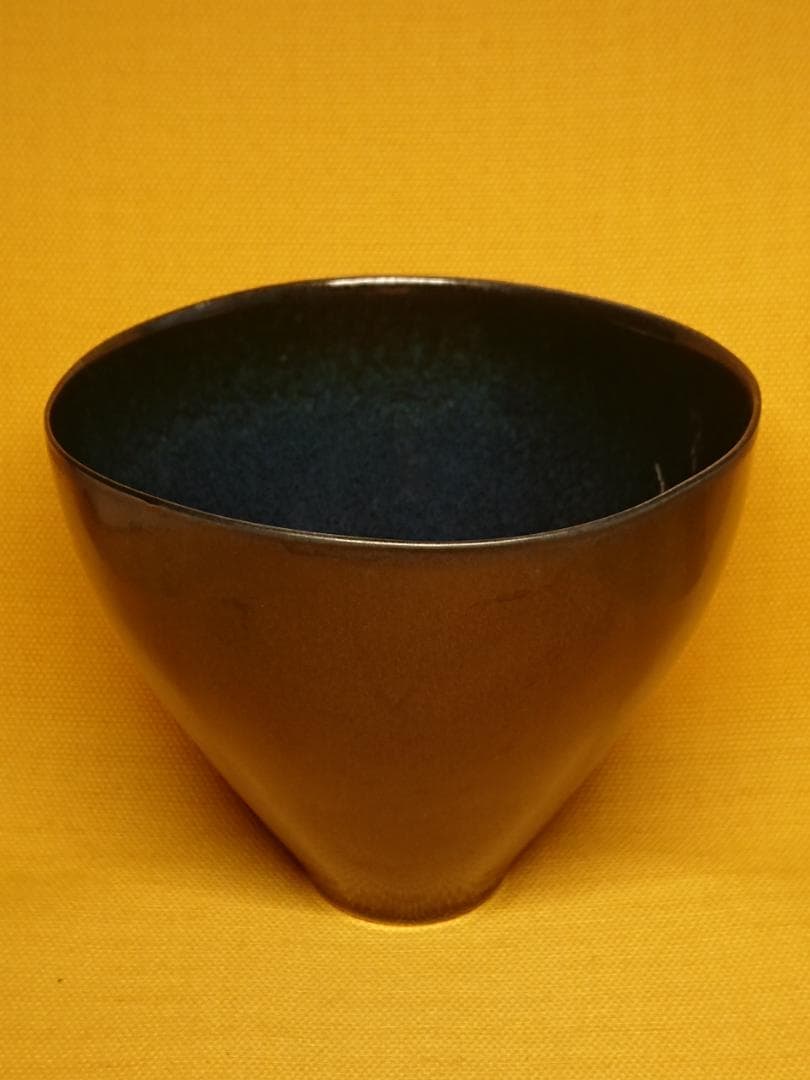 【美品】茶碗　天目茶碗　陶器　花器　置物　インテリア　工芸品　美術品　A3037