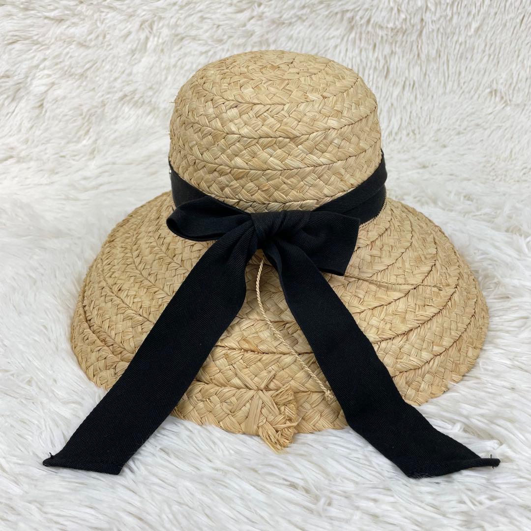 人気品⭐️ヘレンカミンスキー ヘリンボーン クラシック5 ラフィア ハット 帽子