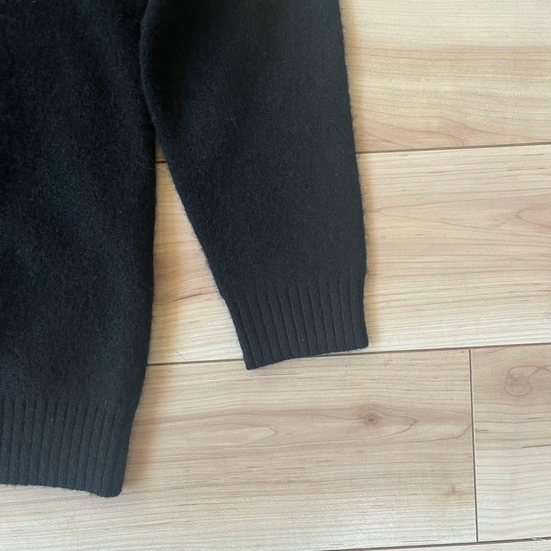 【美品】 Ron Herman ヤク ニット S ブラック ヤク93% 高級素材