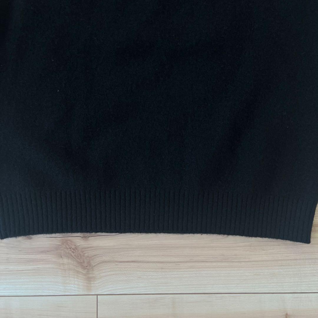 【美品】 Ron Herman ヤク ニット S ブラック ヤク93% 高級素材
