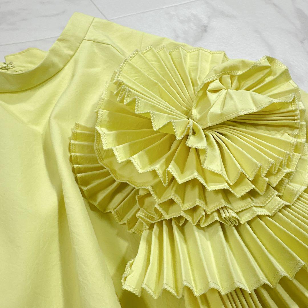 美品ᰔᩚBallsey ポリエステルタイプライター ボリュームブラウス