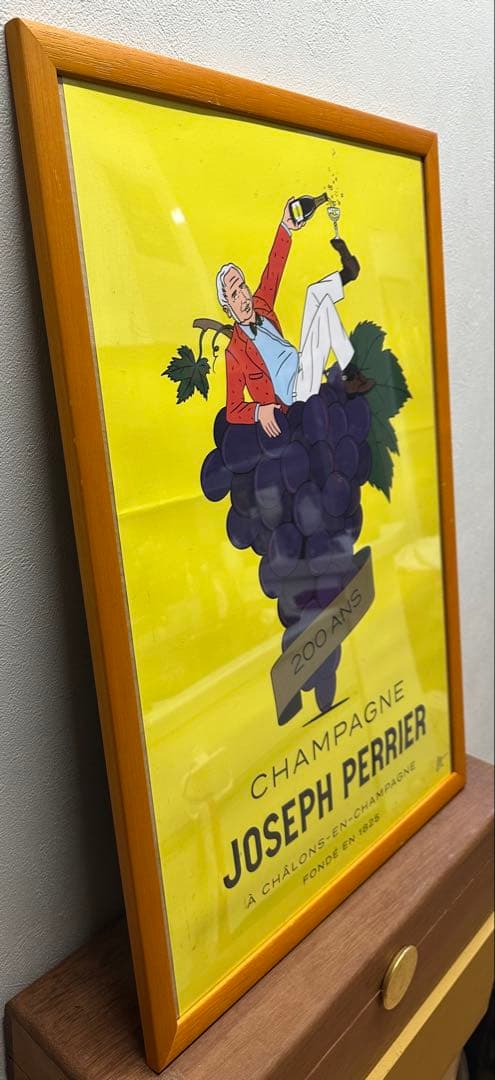 シャンパーニュ・ジョセフ・ペリエ・200周年記念・ポスター額縁入り