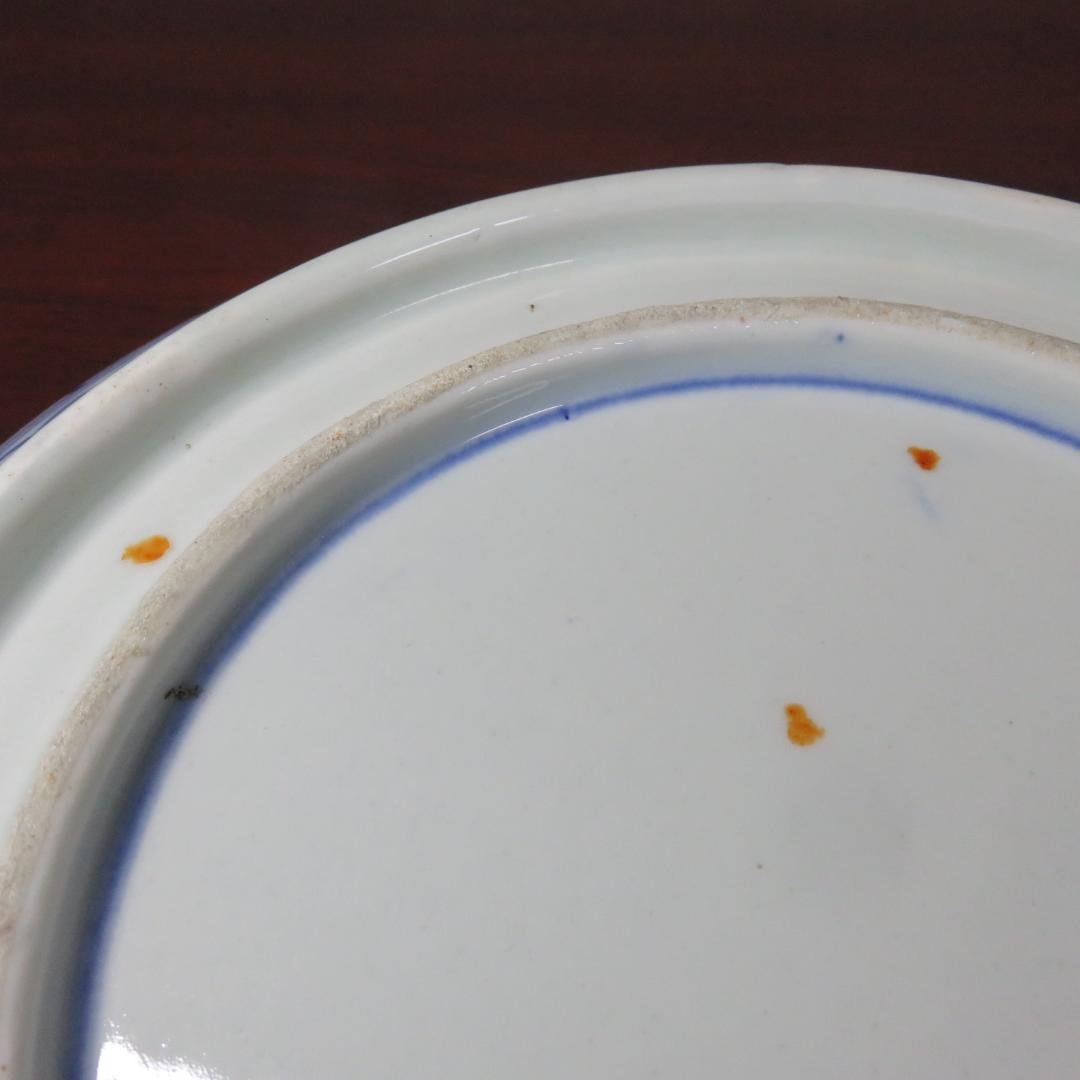 三組丼 山水 染付 二重高台 明治 三つ丼 三つ鉢 古伊万里 江戸 明治