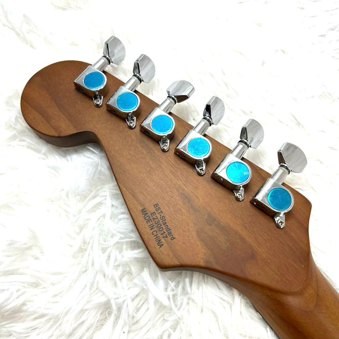 【美品】Busker's 島村 BST-Standard ストラト RSM