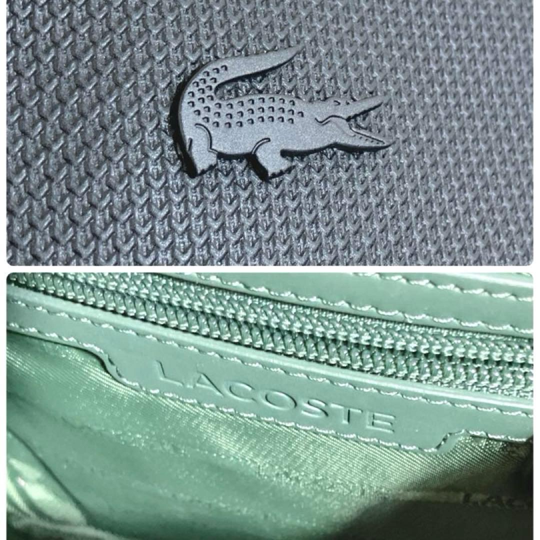 ✨極美品 ラコステ バーティカルカメラバッグ ショルダー ブラック ワニ 現行