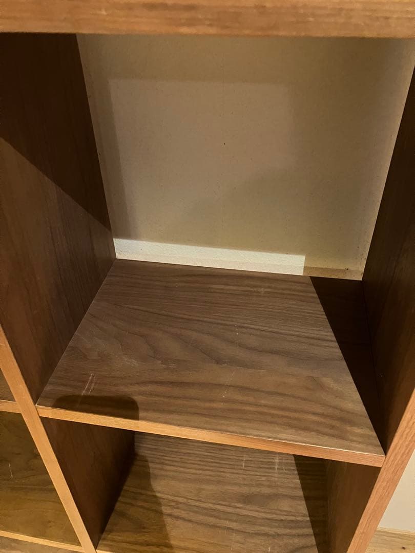 無印良品　スタッキングシェルフ　ウォールナット