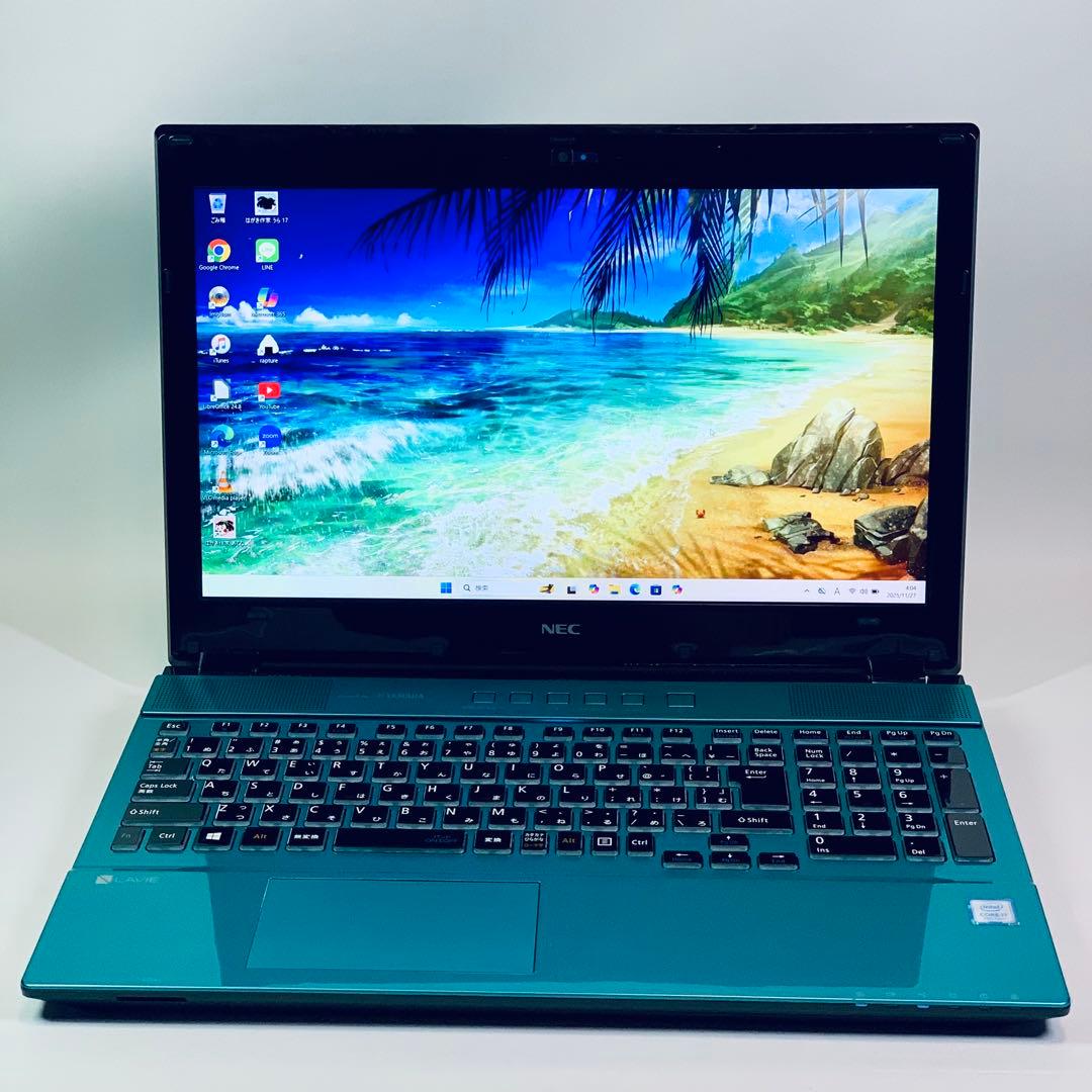 Core i7✨7世代✨SSD2TB✨32GB✨NEC✨グリーン✨ノートパソコン