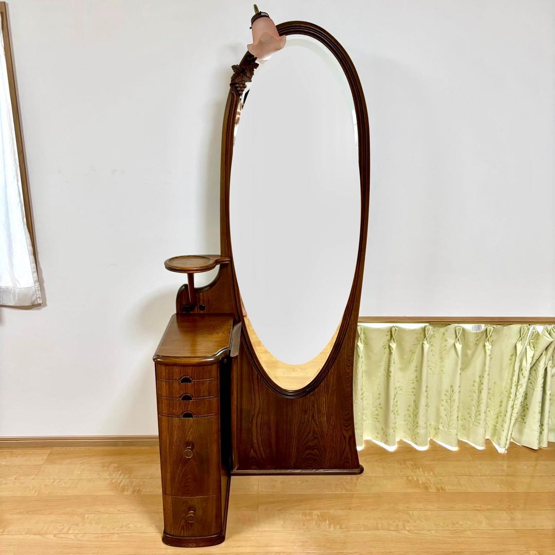 ドレッサー 姿見ドレッサー ヴィンテージドレッサー 木製 レトロ