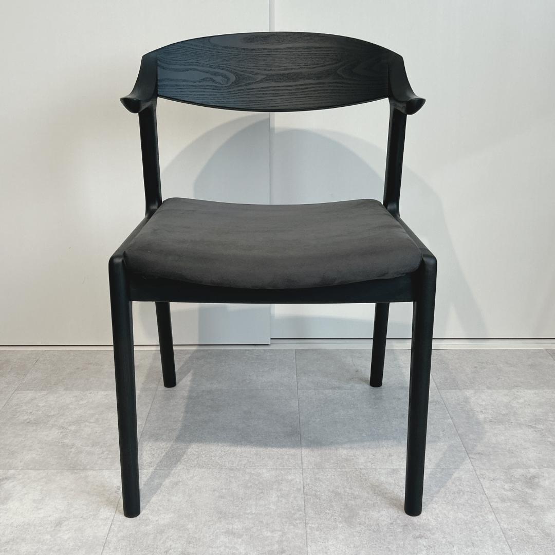 ナガノインテリア DC354 レッドオーク CB ブラック グレーファブリック