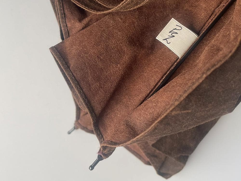 傳 tutaee 折りたたみ日傘 ツタエノヒガサ ウサギノタスキ 柿渋×紅殻