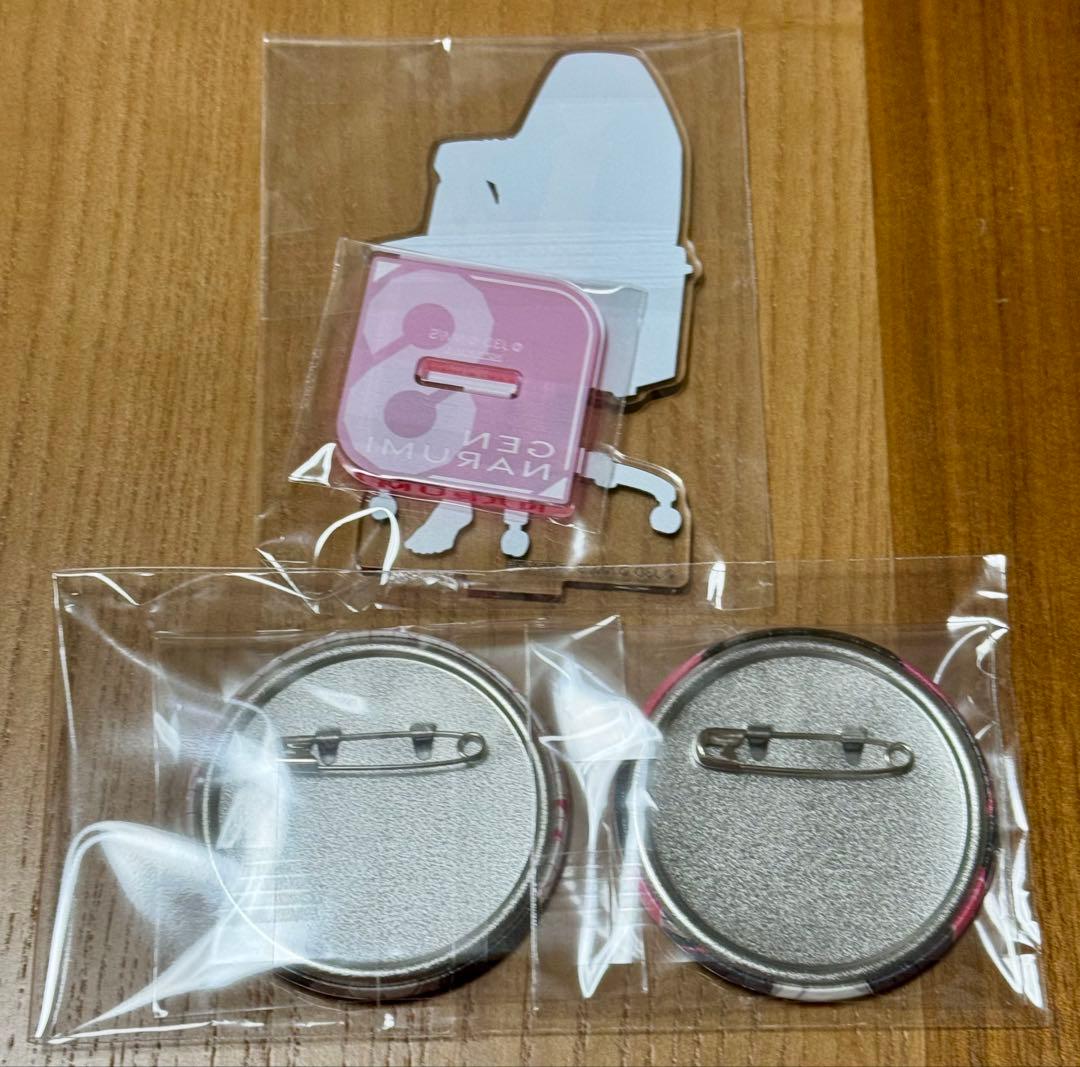 x*y様 怪獣8号 鳴海弦 全巻購入特典 アクスタ & 缶バッジ2個【新品】