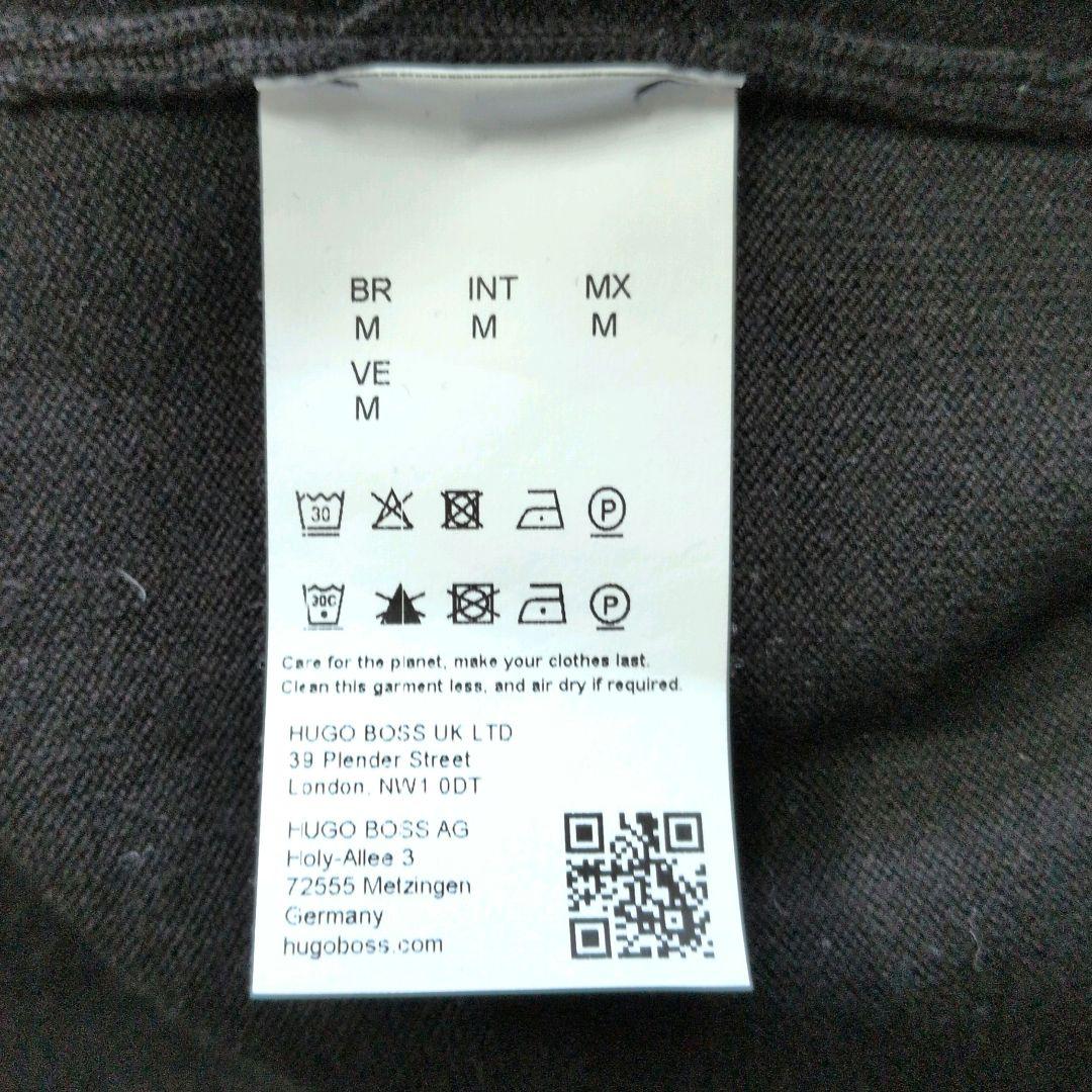 HUGO BOSS ヒューゴボス クォーターハーフジップニット 黒 M 現行