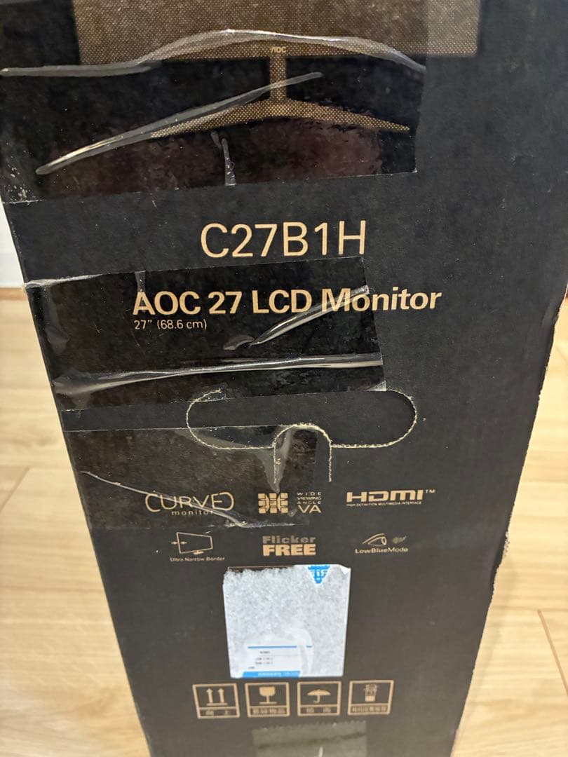 [正常品] AOC 27 LCD 湾曲モニター C27B1H