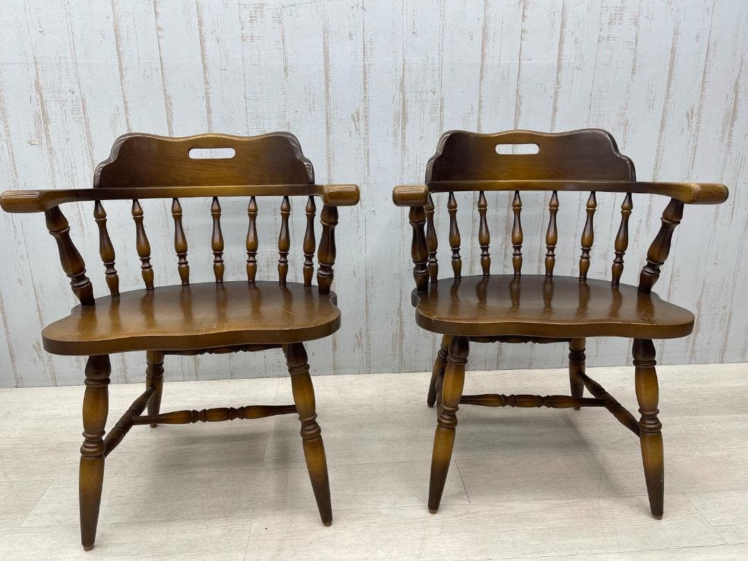 飛騨産業 キツツキ ウィンザーチェア ダイニングチェア 椅子 2脚 まとめて