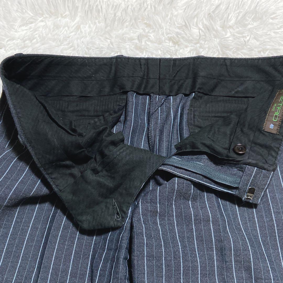 良品⭐️エトロ　パンツセットアップ　ペイズリー柄　ストライプ　シングル　1Bボタン