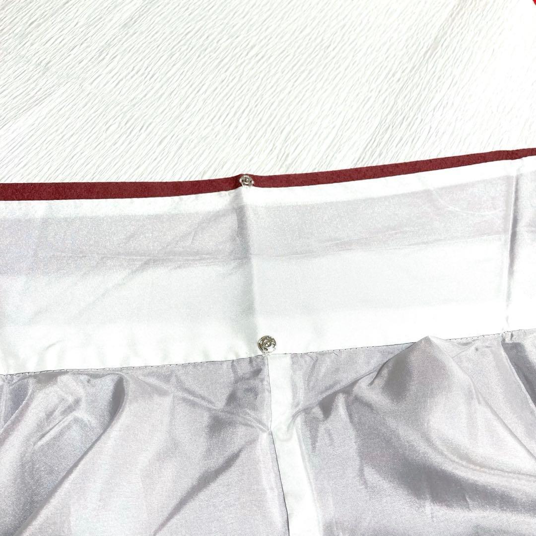 【美品✨】東レシルック　さんび　洗える着物　高島屋扱い　色無地　ワインレッドG1