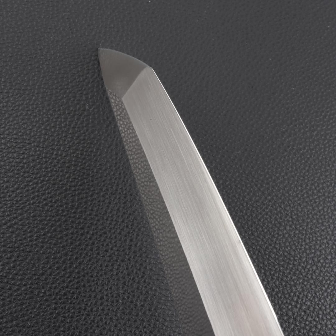 11168鬼反り先丸包丁尺二鏡面仕上げ刺身包丁刃は究極の切れ味黒檀五本銀巻八角柄