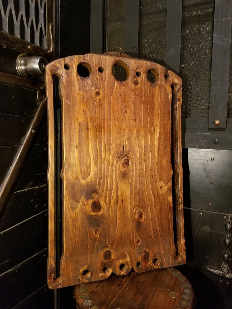 ヴィンテージ　木製　透かし彫り　額装飾　ミュシャ　ノスタルジア　アート　ミラー