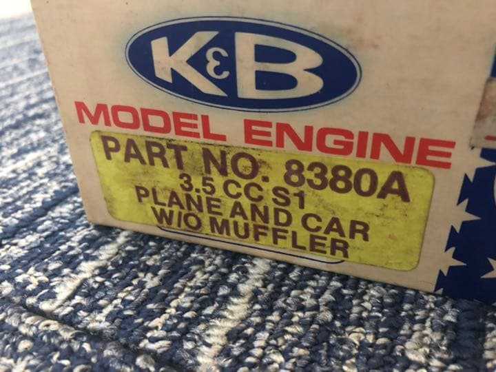 K&B 3.5 cc S1  8380A 模型エンジン