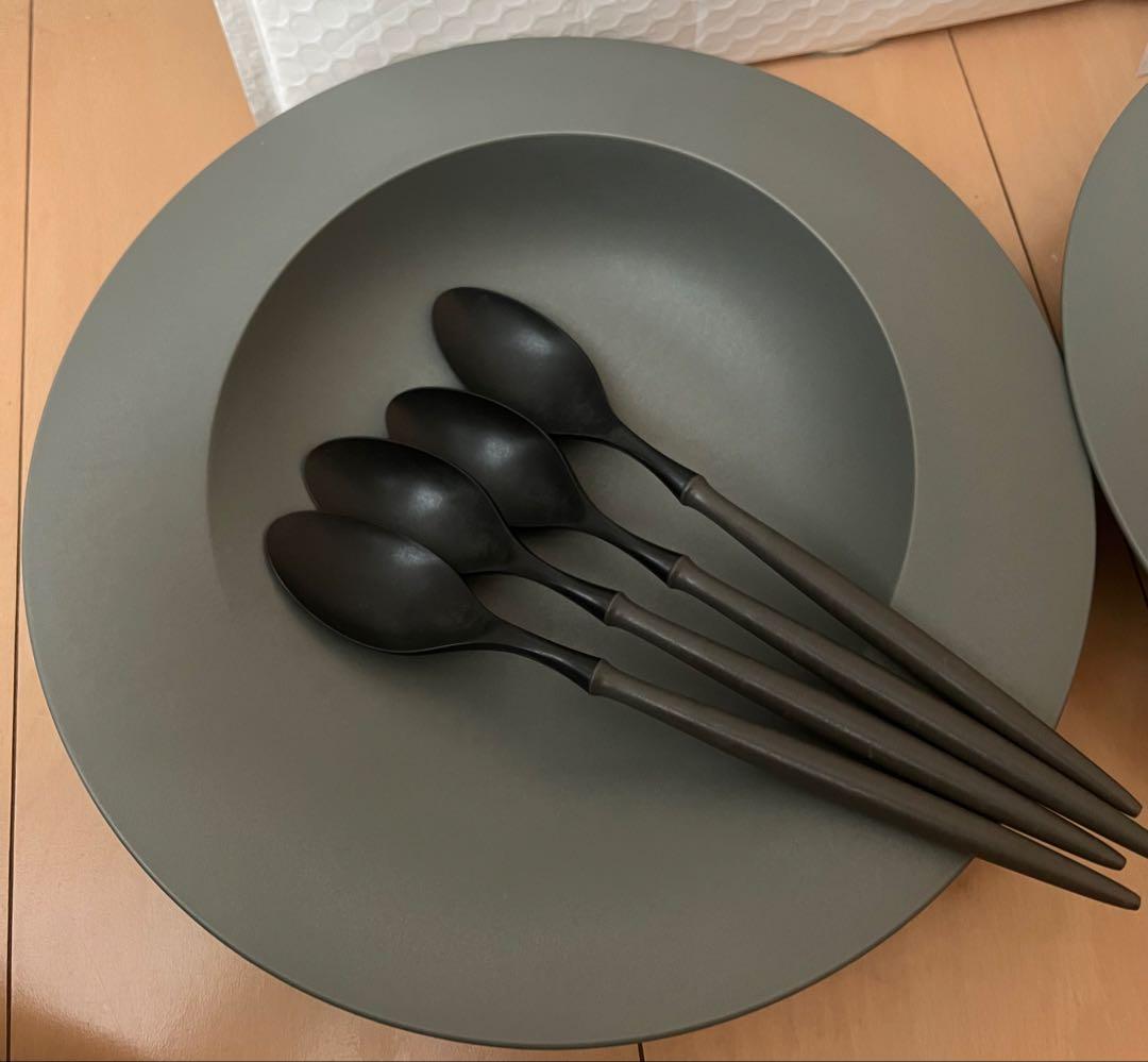 ARAS エイラス 深皿スクープ&ナイフ、スプーン、フォーク14点セット