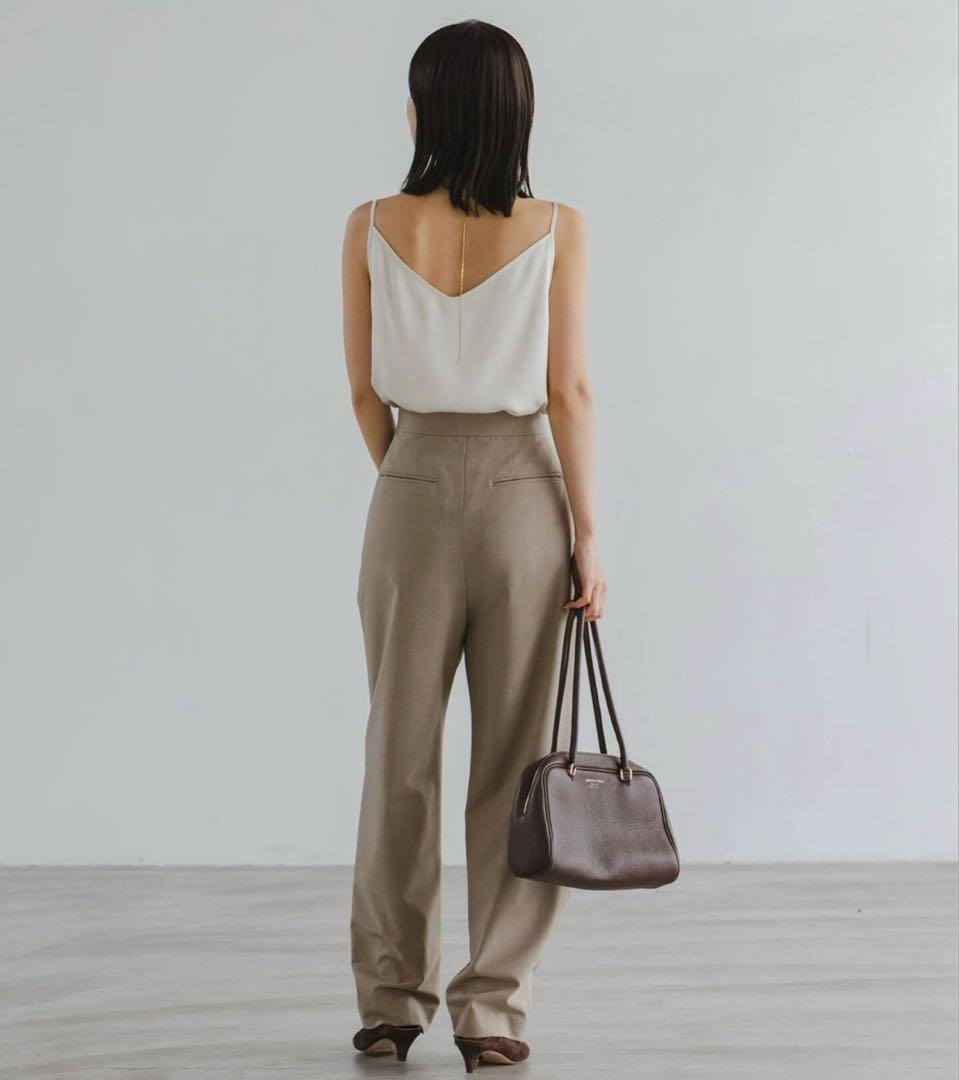 NOBLE メルティサテン2WAYキャミ　ホワイト