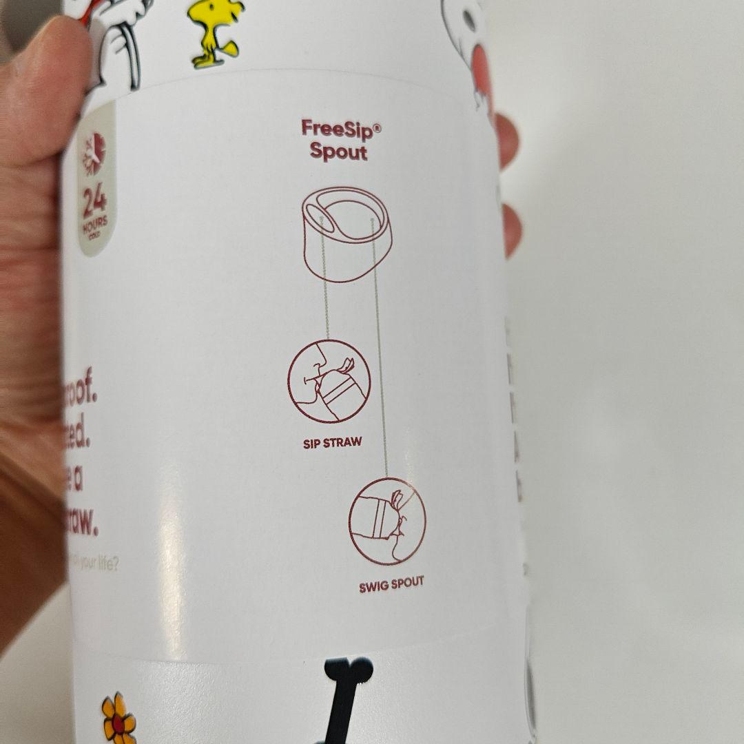 新品 Owala FreeSip スヌーピー コラボ水筒32 ozタンブラー