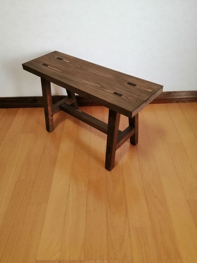 木製フラワースタンド　花台　幅65cm×高さ30cm　スツール　ベンチ　水槽台