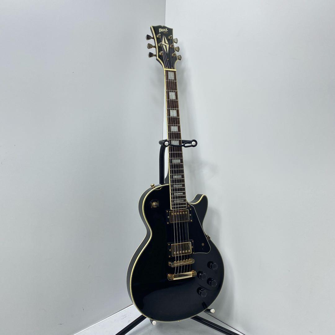 美品Blitz ブリッツアリアプロ2 レスポールカスタム　エレキギター ブラック