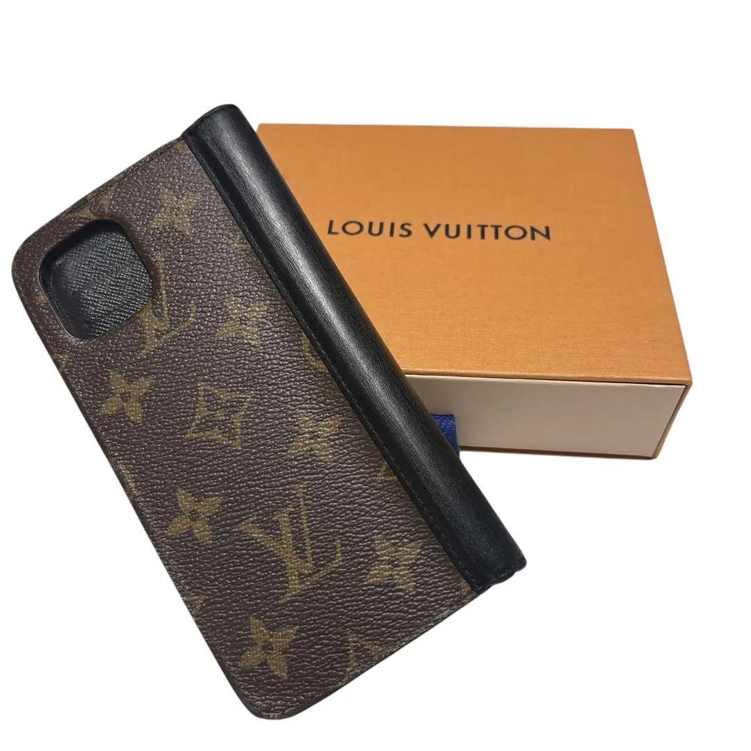 ［正規品］ルイヴィトン　iPhone 11 手帳型ケース　モノグラム　ブラウン