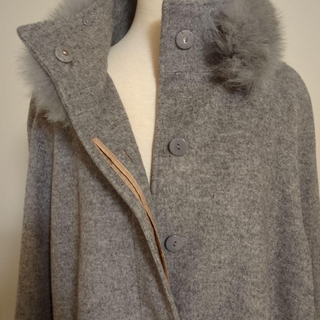 RUIRUE BOUTIQUE　ルイルエブティック ケープコートFOXファ大き目