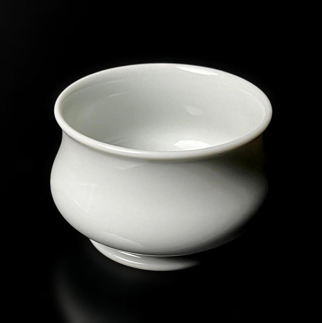 唐物 白磁盃 雍正年製 款 景徳鎮 清朝期 中国美術 古玩 SH36