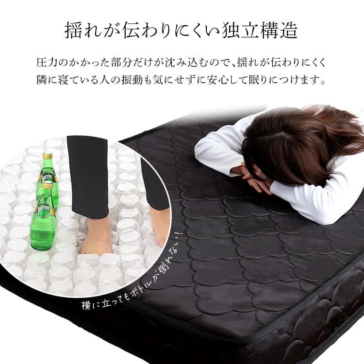 2段階調整脚付きすのこベッド ポケットコイルマットレスセット(セミダブル)