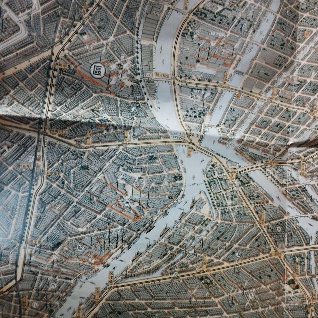 ワラヂヤ　大阪市パノラマ地図 大正13年 特別版