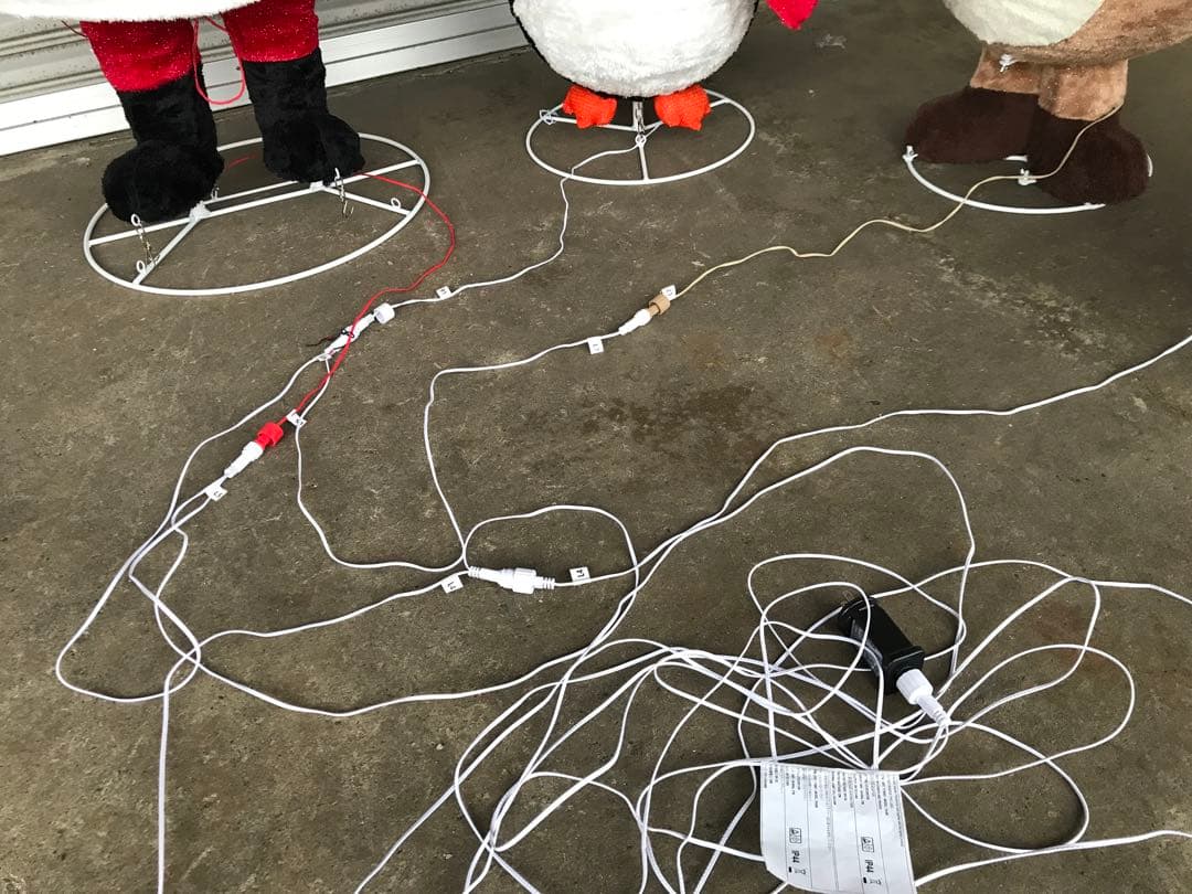 【展示品・箱無し】クリスマスデコレーション サンタと仲間たち