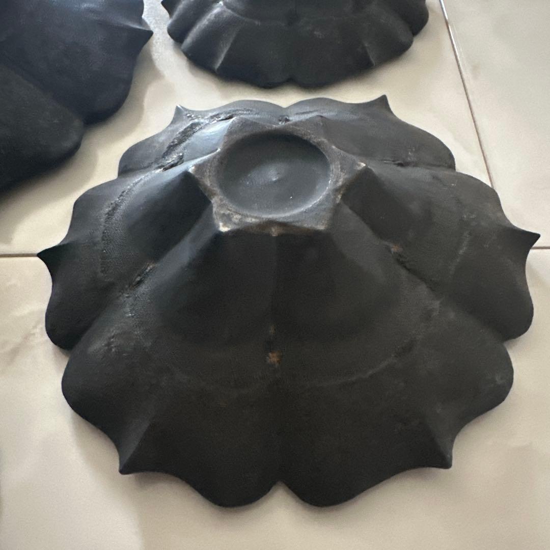 伊藤剛俊　　花型皿 5点