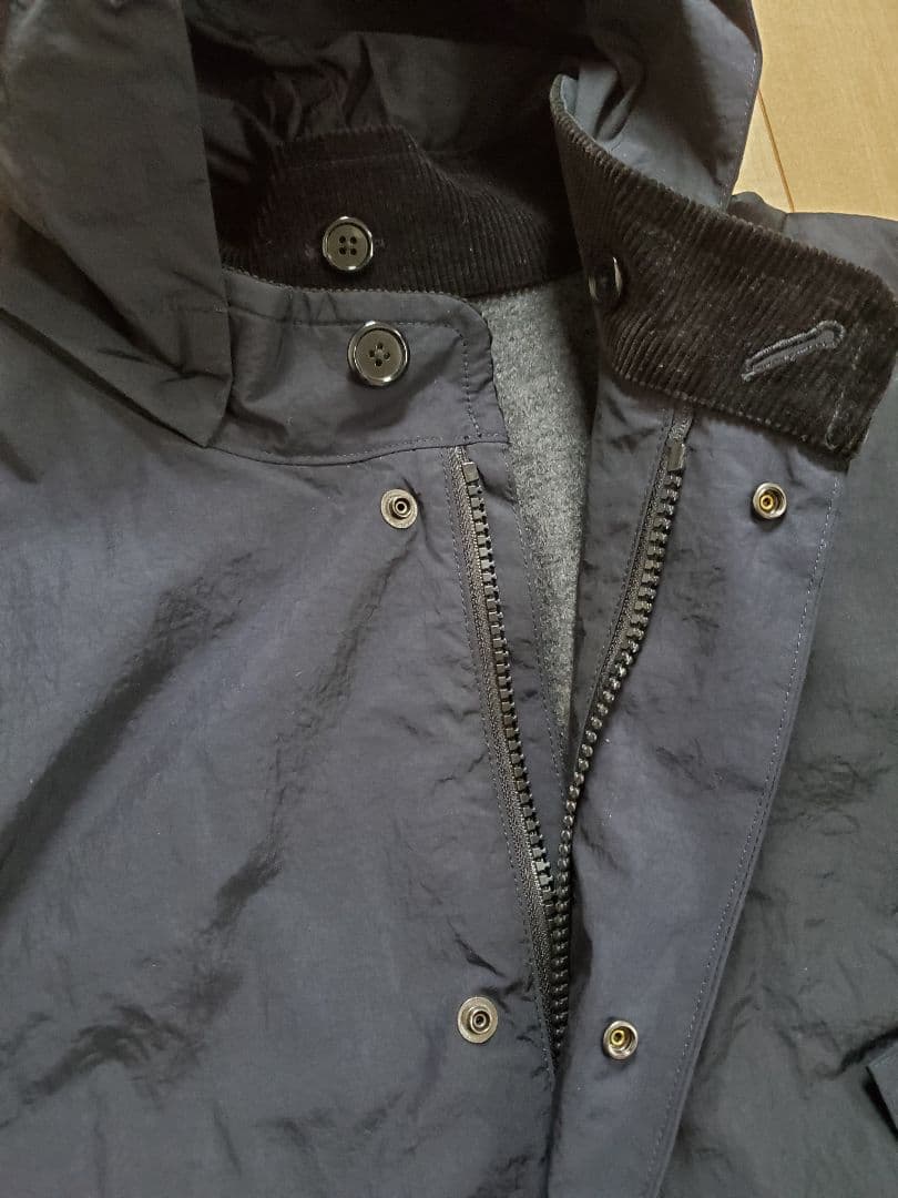 【別注】STILL BY HANDフード付きM65コート46ネイビー