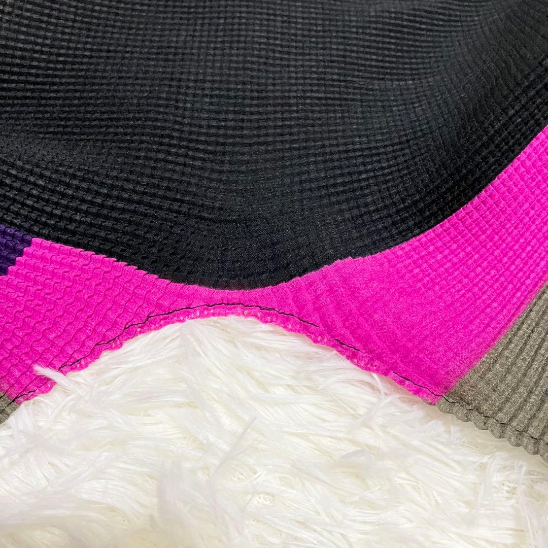 ミーイッセイミヤケ ハイネックカットソー 長袖 総柄 ボーダー