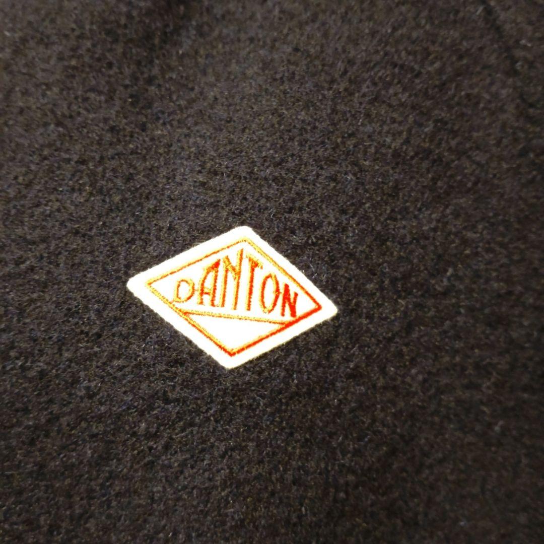 DANTON フード付きウールコート ネイビー　タグ付き