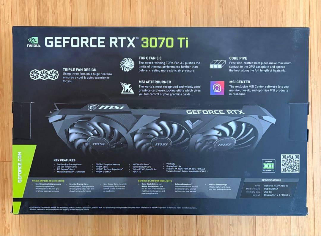 【Syun】MSI GeForce RTX 3070 Ti