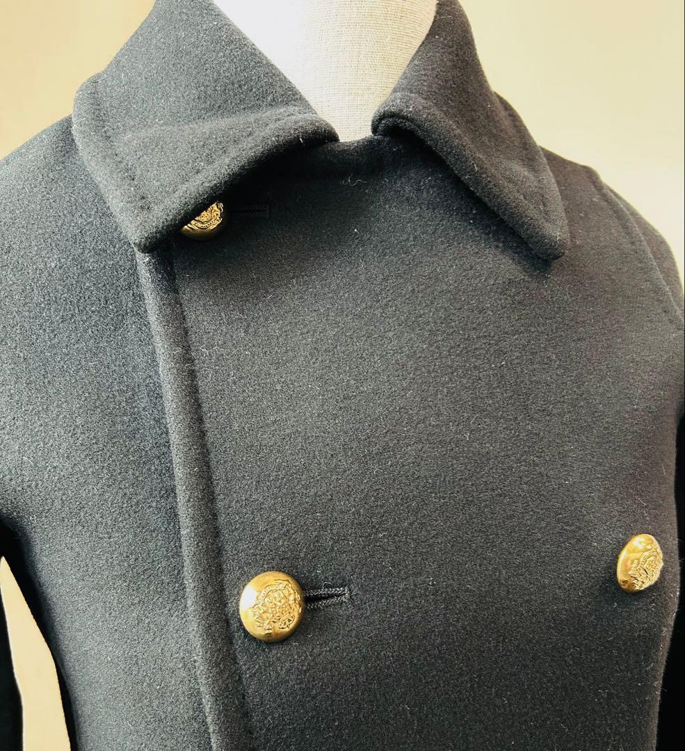 Drawer ドゥロワー/p ピーコート/メルトン/美品/金釦/ウールコート
