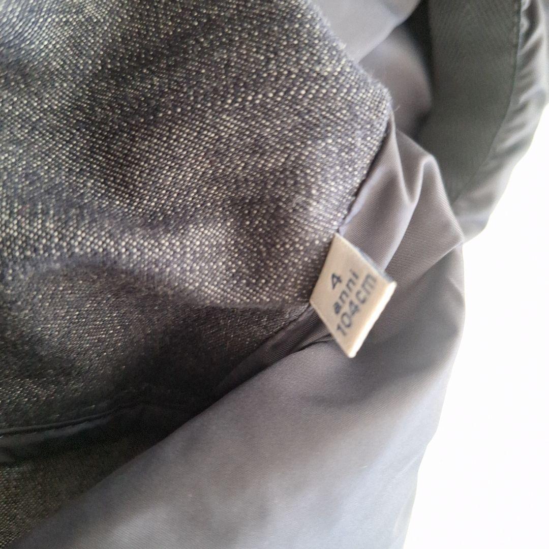 MONCLER フード付きダークデニムジャケット 4歳用