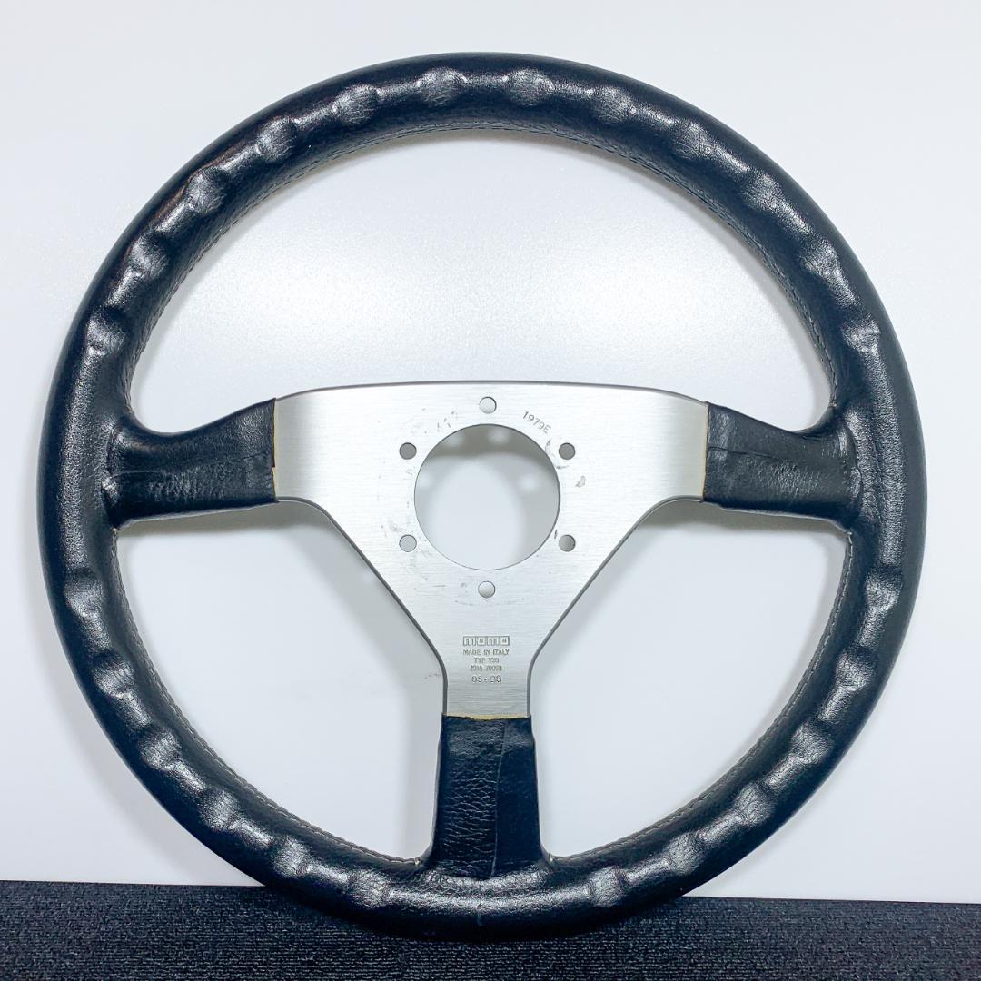 モモ ヴェローチェ レザー ステアリング 当時物 93年製 希少 良品