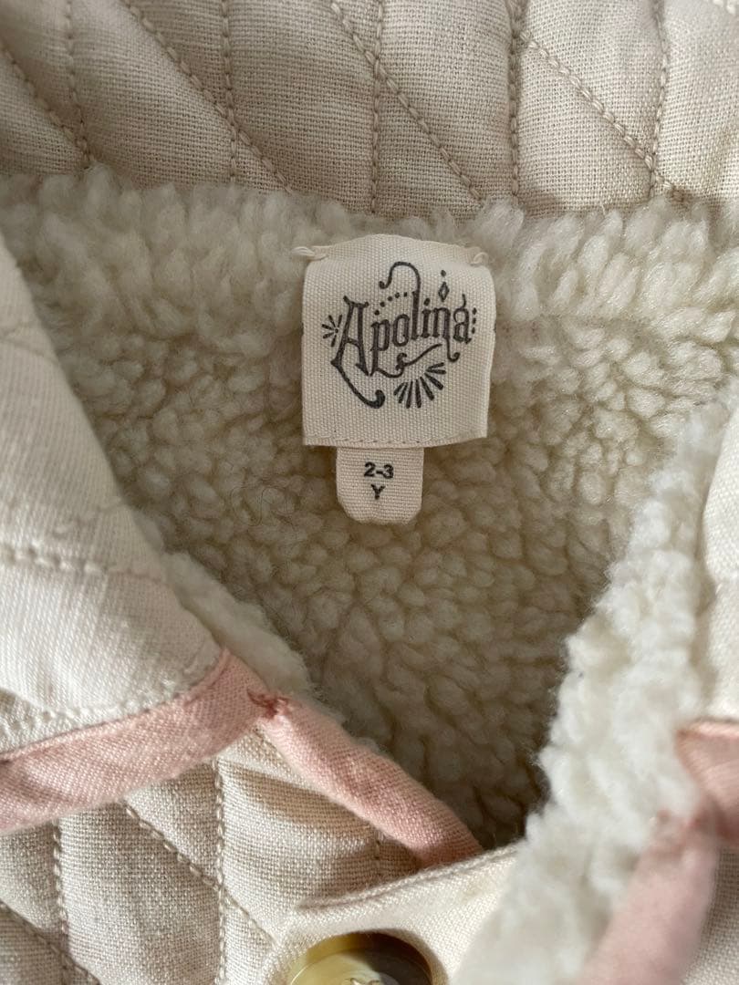【美品】apolina キルティング　ボア　ジャケット