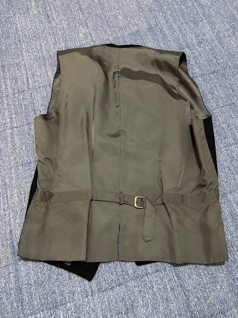 【美品】トゥモローランド カノニコ 3ピーススーツ チャコールグレー