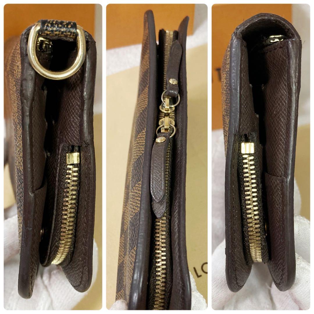 【美品】ルイヴィトン ☆ポルトフォイユアンソリット ダミエ エベヌ 長財布