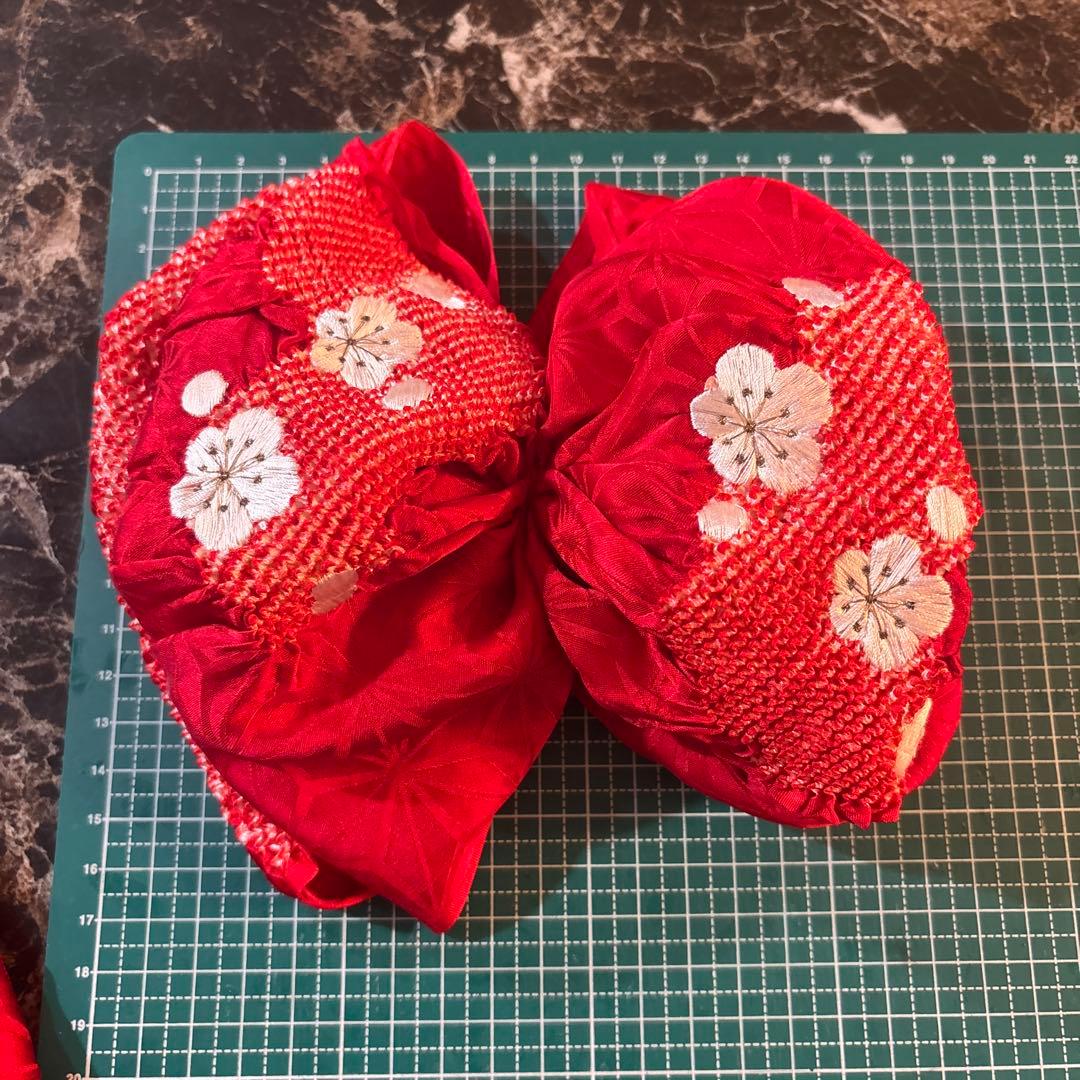 aiko2017さま 4点 ヘッドドレス 髪飾り 七五三 753 青 赤 真紅